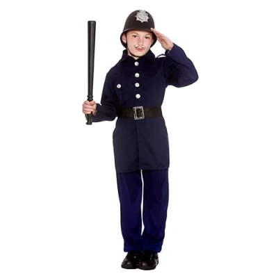 Image of Wicked Costumes Boys Victorian Policeman Fancy Dress Costume Medium (5 7 Years)