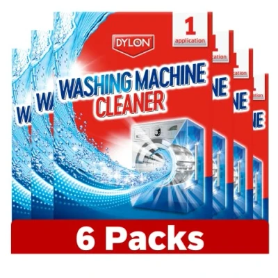 Image of Colour Catcher Dylon Washing Machine Cleaner, 6 Treatments, 5 in 1 Freshener and Limescale Remover for Cleaning Machines, Pack