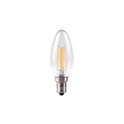 Image of Dimmable E27 LED Filament Candle Clear 4.2W Kosnic