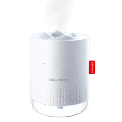 Image of Ultrasonic Mini Humidifier, 500ml Mist Humidifier For Baby,Humidifiers Plants, Air with Night Light, Usb Desktop Humidifier,Humidifier Bedroom Nursery Office Gym(White)