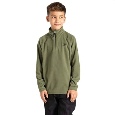 Image of Dare2B Girls Kids&#039; Freehand Half Zip Fleece Sweater, Olivine Green, 14 Years EU
