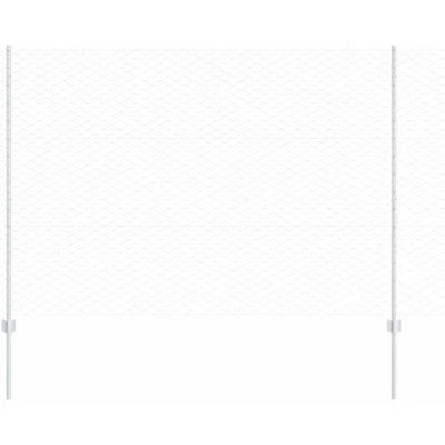 Image of vidaXL Fence Posts 10 pcs U Channel 150 cm Galvanised Steel
