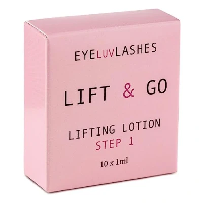 Image of 10 x 1ml Lash Lift LIFTING LOTION Sachets Brow Lamination Eyeluvlashes Vegan Cruelty Free PERMING STEP 1 (10 SACHETS)