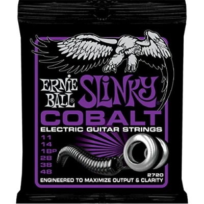Image of Ernie Ball Power Slinky Cobalt Electric Guitar Strings 11 48 Gauge