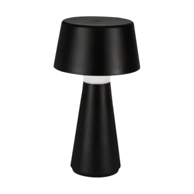 Image of Eglo LED Outdoor Table lamp Huesa, Rechargeable Bedside Touch dimmable, Cordless Outside Garden Light, via USB, Plastic in Black, Warm White Cold White, IP44