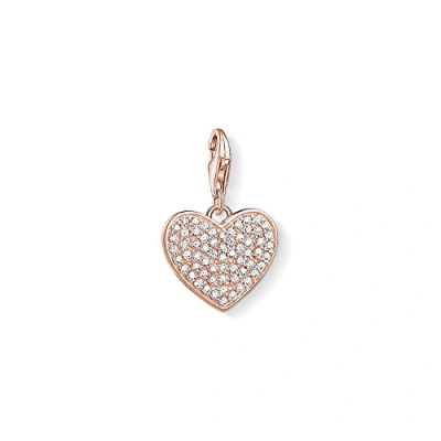Image of Thomas Sabo Women Charm pendant Heart 925 Sterling Silver 1569 416 14