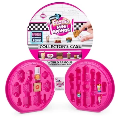 Image of Mini Brands Foodie Series 2 Collectors Case By Zuru, Store &amp; Display 30 minis (Includes 5 Mystery Minis)
