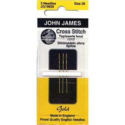 Image of Colonial Needle John James Gold Tapestry Hand Needles, Size 26 3/Pkg