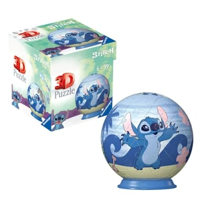 Image of Ravensburger Disney Stitch Gifts and Toys 3D Jigsaw Puzzle for Kids Age 6 Years Up 54 Pieces No Glue Required