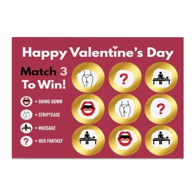 Image of RED OCEAN Funny Valentines Gift Naughty Scratch Card Rude For Him Her Boyfriend Girlfriend Gifts Day Men Women Husband Wife