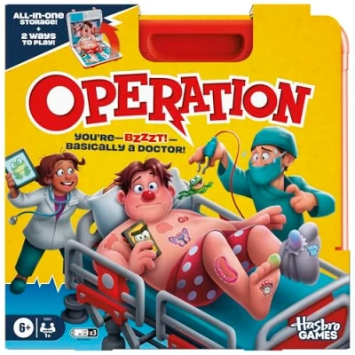 Image of Operation Electronic Board Game with All in One Carrying Case English Version