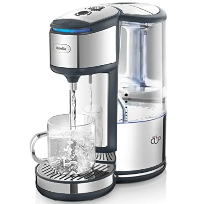 Image of Breville BRITA HotCup Hot Water Dispenser Integrated Filter 1.8L with 3kW Fast Boil &amp; Variable Dispense Energy efficient use Stainless Steel [VKJ367], Silver/Black