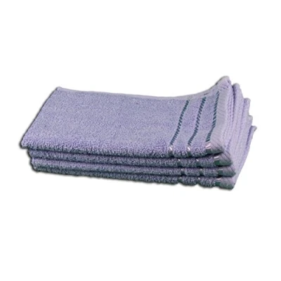 Image of Gözze Set of 4 Guest Towels, Berlin, 100% Cotton, 30 x 50 cm Chocolate