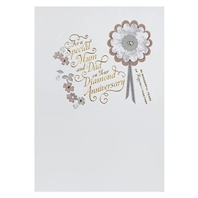 Image of Hallmark Anniversary Card For Mum and Dad &#039;Wonderful Years&#039; Medium