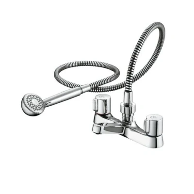 Image of Ideal Standard Alto Bath Shower Mixer with Set Chrome B9675AA.