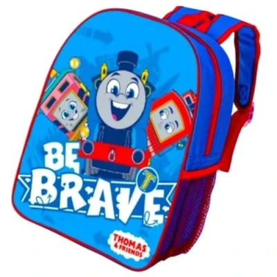 Image of TDL Thomas The Tank Engine Backpack Kids Train Character School Bag Lunch Travel Rucksack with Side Mesh Pocket