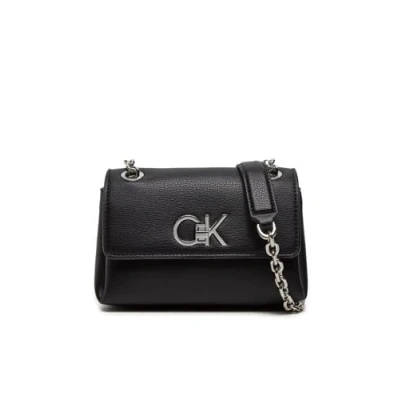 Image of Calvin Klein Relock Shoulder BAG Handbag, Women&#039;s, Size: One Size, Black