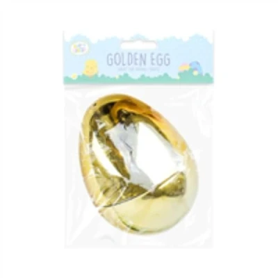Image of SRV Hub® 10cm Jumbo Fillable Egg for Easter, Golden Large Surprise Kids, Adults, Easter Hunt Party Favor Toy