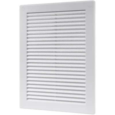 Image of Vent Systems 180 x 250 mm / 7&quot; 10&quot; Inch White Soffit Cover Flat Rectangular Air Louver Grille Built in Insect Screen HVAC Vents for Bathroom, Home Office, Kitchen