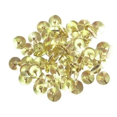 Image of Brass Drawing Pins 11mm (Pack of 1000) 34241+ free finchley refill pen (2)