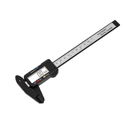 Image of KATSU Digital Caliper 150mm 6 Inch, Large Display Imperial and Metric Units Fraction Conversion Carbon Fiber Electronic Vernier Measuring Tool 40141564
