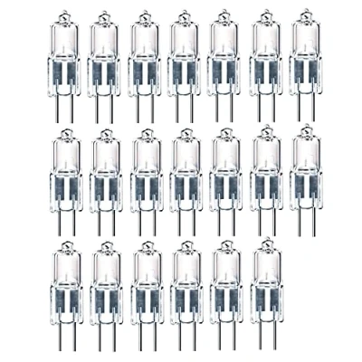 Image of ShuoHui G4 Halogen Bulbs 5 W 12 V Dimmable Bi Pin Base Clear Capsule Warm White Light Bulb Lamp 20pcs