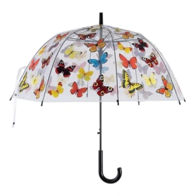 Image of Fallen Fruits Esschert Design Butterfly Umbrella Ø83cm, Black, One Size, taille unique, Dome