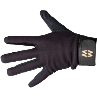 Image of Macwet Climatec Equestrian Gloves Long Cuff Black 10