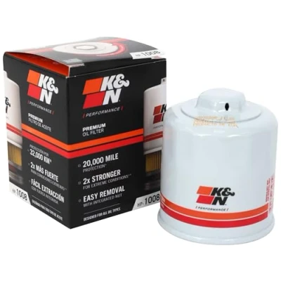 Image of K&amp;N Premium Oil Filter: Designed to Protect your Engine: Compatible with Select INFINITI/MAZDA/NISSAN/SUBARU Vehicle Models (See Product Description for Full List of Vehicles), HP 1008