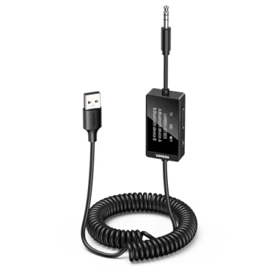 Image of UGREEN Bluetooth 5.3 Transmitter Receiver 2 in 1 with LED Display, Aux Adapter Car Audio Jack Auto Reconnect for Car, TV, PC, Speaker, Lorry, Motorcycle, PS5, Projector