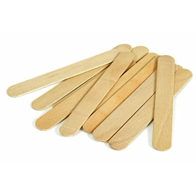 Image of Wooden Tongue Depressor, Waxing Spatula, Tattoo Wax Stick, Medical 15cm pk 50