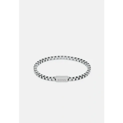Image of BOSS Jewelry Men&#039;s Chain FOR HIM Collection Bracelet in Stainless Steel 1580288