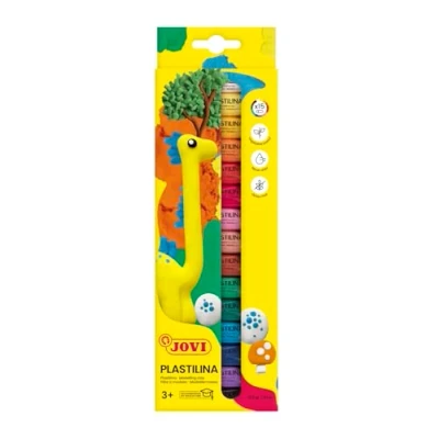 Image of Jovi Plasticine, Easy mouldable Modelling Clay for Children Aged 2 and up, 15 Colours, g Each