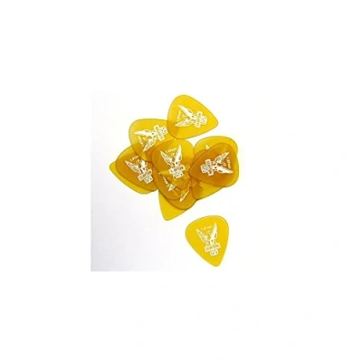 Image of Plectrum Ultem gold, Rounded Triangle 1,07 mm, transparent 12 pcs.