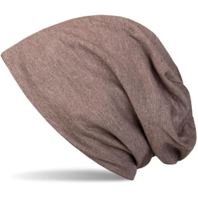 Image of styleBREAKER Classic unicoloured Unisex Beanie Cap with Fleece Fabric Inside, Lined 04024008, Colour:Brown