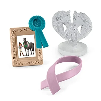 Image of schleich 42538 Accessoires Turnier, ab 5 Jahren, HORSE CLUB Spielset, 4 Teile