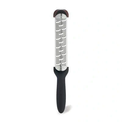 Image of Cuisipro Shaver Rasp, Grater, Ideal for Citrus Zest, Parmesan, Garlic, Nutmeg, Cinnamon, Stainless Steel/Black