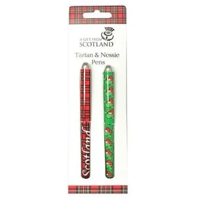 Image of FANCYTHAT and SCIFI PLANET Twin Pack Scottish Pens (Tartan &amp; Nessie)