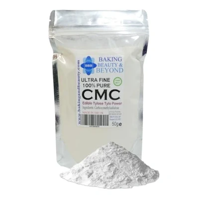 Image of Pure CMC Tylo Tylose Powder Gum Tragacanth Sub Cake Icing Sugarpaste Edible Glue (50g (Pack of 1))