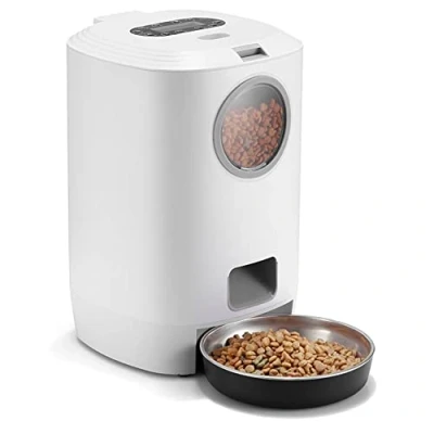 Image of Youdefa 4.5L Automatic Cat Feeder,Timed Dog Feeder Pet Food Dispenser for Dry Food,Programmable Portion Control &amp; Voice Recorder