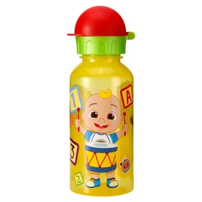 Image of Cocomelon 370ml Water Bottle for Kids School Nursery Travel Drinks Made of Durable Material Reusable BPA Free