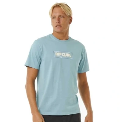 Image of RIP CURL Men&#039;s Big Mumma Icon Tee T Shirt Blue Grey