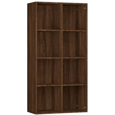 Image of vidaXL Book Cabinet/Sideboard Brown Oak 66x30x130 cm Engineered Wood