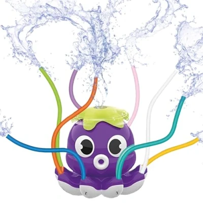 Image of OctoSplash® Purple Sprinkler Octopus Children Water Game Spray Easy Installation Fun &amp; Playful Toys Outdoor Games for Kids OriginalCorner®