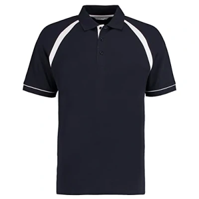 Image of Kustom Kit Classic Fit Oak Hill Polo L Navy/White