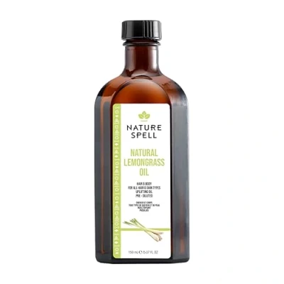 Image of Nature Spell Lemongrass Oil for Hair &amp; Skin 150 ml Helps Prevent Loss Skincare to neutralise Unwanted Body Odours Made in the UK