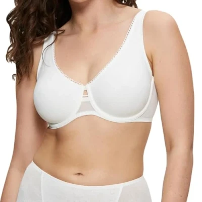 Image of Triumph Womens Wild Rose Sensation W01 Bra, Silk White, 32C UK