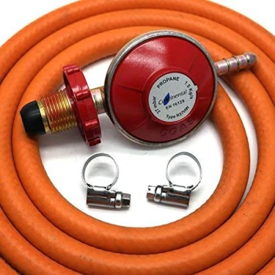 Image of continental products Hand Tight Propane Gas Regulator With 1M Hose + 2 Clips Fits Calor Gas/Flogas