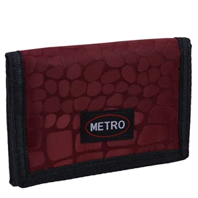 Image of Red X Mens Boys Trifold Sports Card Coin Wallet Reptile (Red)