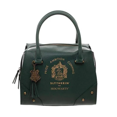 Image of Harry Potter Purse Designer Handbag Hogwarts Houses Womens Top Handle Shoulder Satchel Bag Slytherin